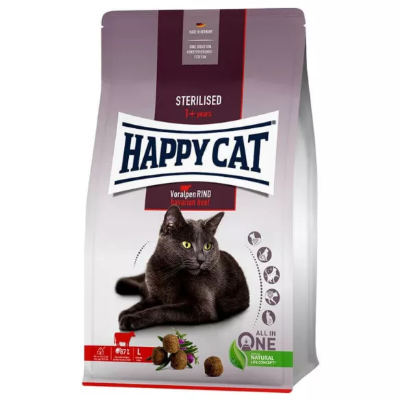 Happy Cat Adult Sterilised Beef 4 kg
