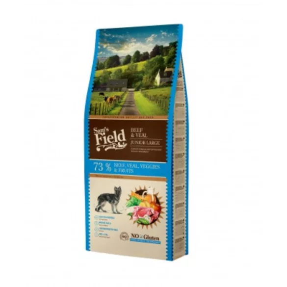 Sam's Field Gluten Free Puppy &  Junior Large Beef &  Veal 13 kg