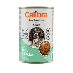 Calibra Dog Premium with Lamb&Chicken conservă 1240 g