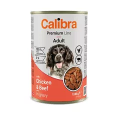 Calibra Dog Premium with Chicken&Beef conservă 1240 g