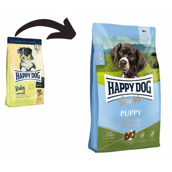 Happy Dog Supreme Puppy Supreme Puppy Orez cu miel 4 kg