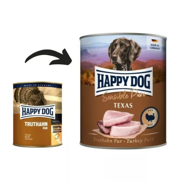 Happy Dog Texas Pur conserve de curcan 400 g