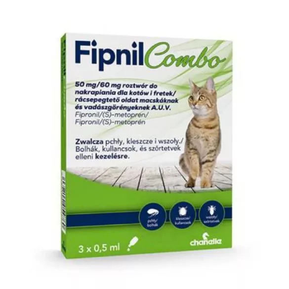 Fipnil Combo Spot On Pisică 3x0,5 ml