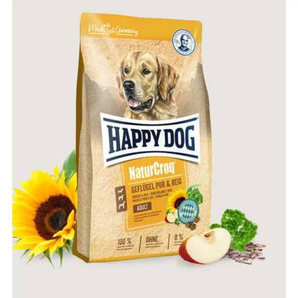 Hrană pentru câini Happy Dog NaturCroq Poultry & Rice 11 kg