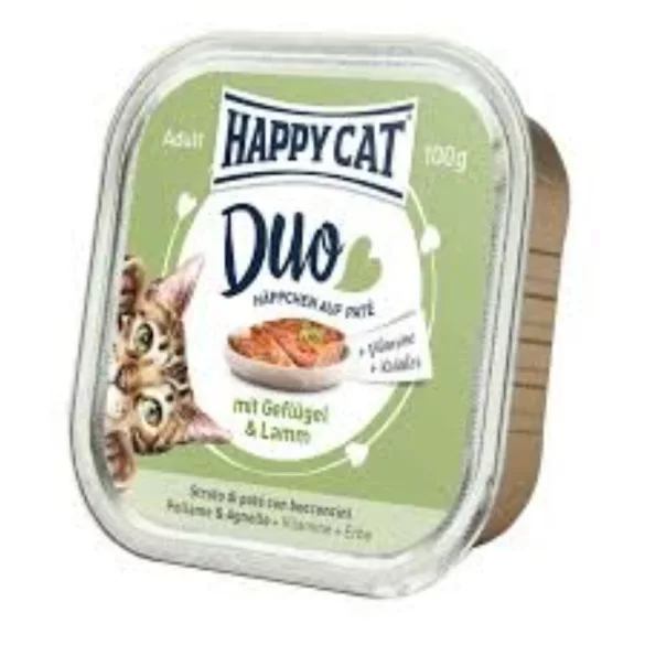Happy Cat Duo Cu pateu Recompense Poultry-Lamb 100 g