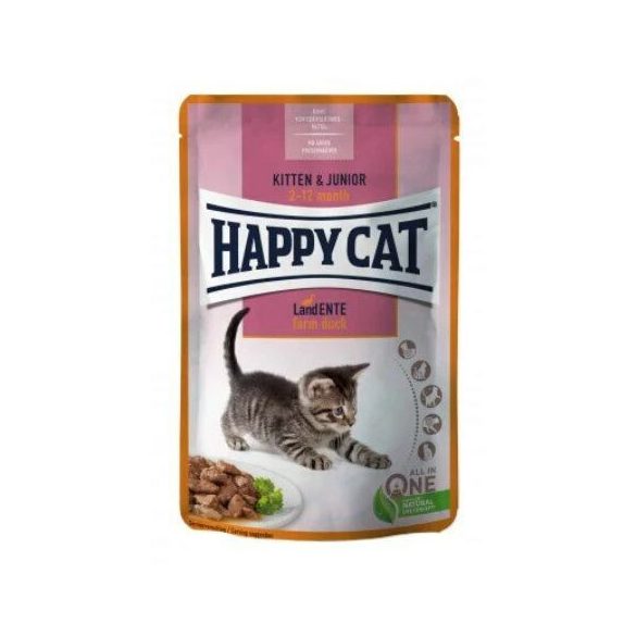 Happy Cat Pouch Pouch Sauce Kitten-Junior Duck 85 g