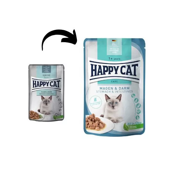 Happy Cat Pouch Sauce Sensitive Stomach și Intestines 85 g