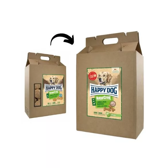 Happy Dog Biscuiți Natur-Croq Lamb - Rice Bones 5kg