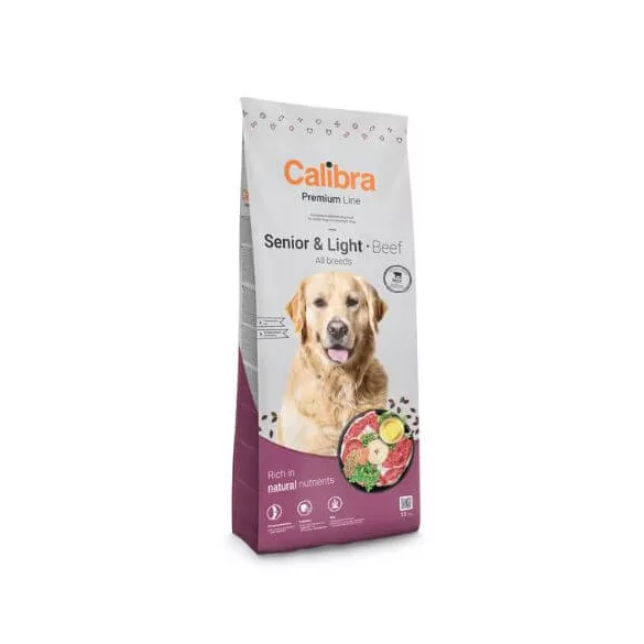 Calibra Dog Premium Line Senior & Light Beef hrană pentru câini 12 kg