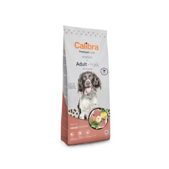 Calibra Dog Premium Line Adult Pork hrană pentru câini 12 kg