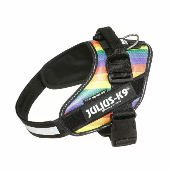 Julius-K9 IDC Powerham, cu inscripție, mărime 0 Curcubeu