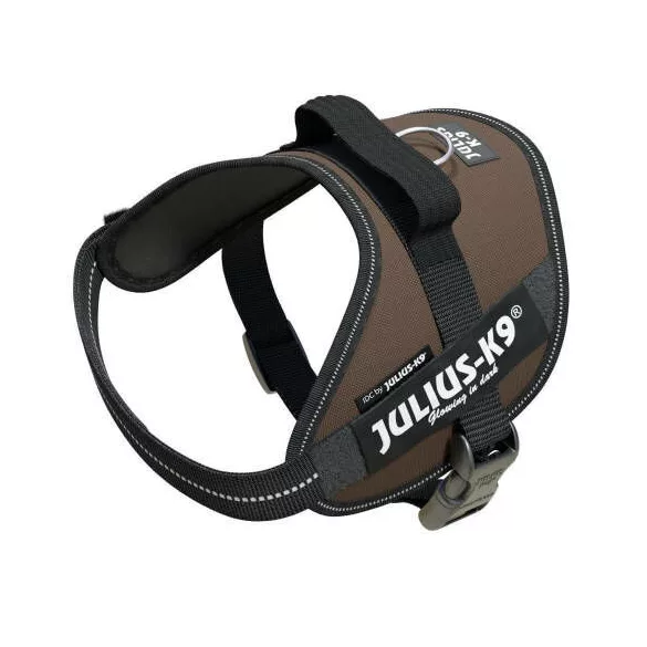 Julius-K9 IDC Powerharness cu inscripție, Chocolate Brown