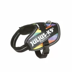 Julius-K9 IDC Powerharness cu inscripție, Rainbow