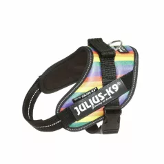 Julius-K9 IDC Powerharness cu inscripție, Rainbow