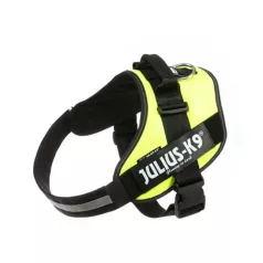   Julius-K9 IDC Powerharness cu inscripție, mărimea 3 Verde neon