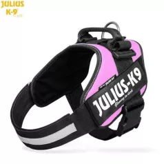Julius-K9 IDC Powerharness cu inscripție, roz