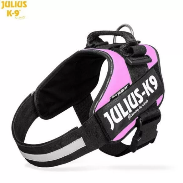 Julius-K9 IDC Powerharness cu inscripție, roz