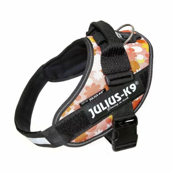Julius-K9 IDC Powerharness, cu inscripția "Flori în roz"