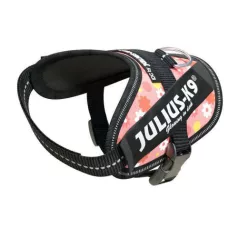   Julius-K9 IDC Powerharness, cu inscripția "Flori în roz"