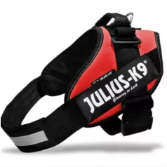 Julius-K9 IDC Powerharness cu inscripție, roșu