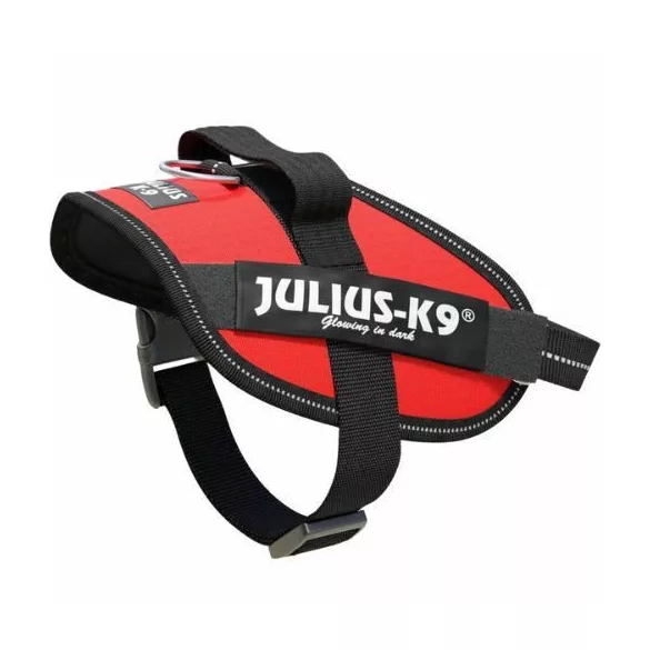 Julius-K9 IDC Powerharness cu inscripție, roșu