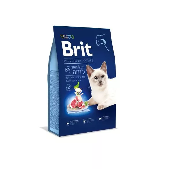 Brit Premium pentru pisici sterilizate cu miel 8 kg