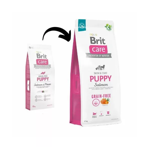 Hrană pentru câini Brit Care Grain-free Puppy Salmon & Potato 1 kg
