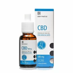   USA M CBD ulei CBD pentru câini și pisici 500 mg CBD / 30 ml