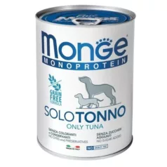 Monge Dog Monoprotein Paté 100% Ton Proaspăt 400g