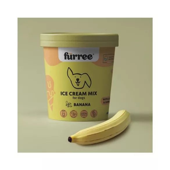 Fürree pudră de înghețată pentru câini cu colagen – BANANĂ 60g