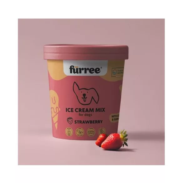 Fürree pudră de înghețată pentru câini cu colagen – CĂPȘUNI 60g