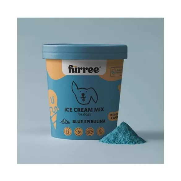Fürree pudră de înghețată pentru câini cu colagen – SPIRULINĂ ALBASTRĂ 60g