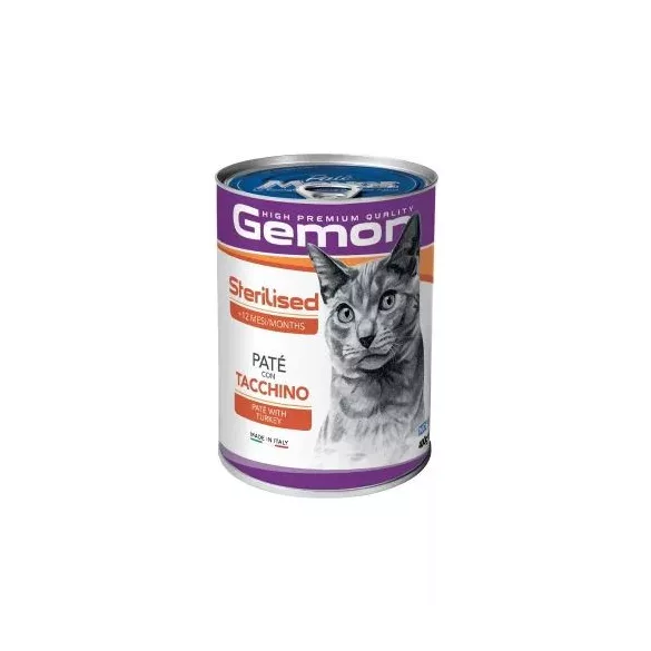 Gemon Cat Adult Pate conservă curcan 400g
