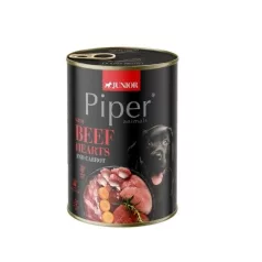   Piper Junior conservă pentru câini beef heart și carrot 400 g
