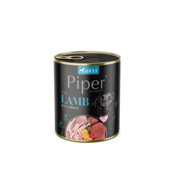 Piper adult conservă pentru câini with lamb, with carrot și maro with rice 800 g