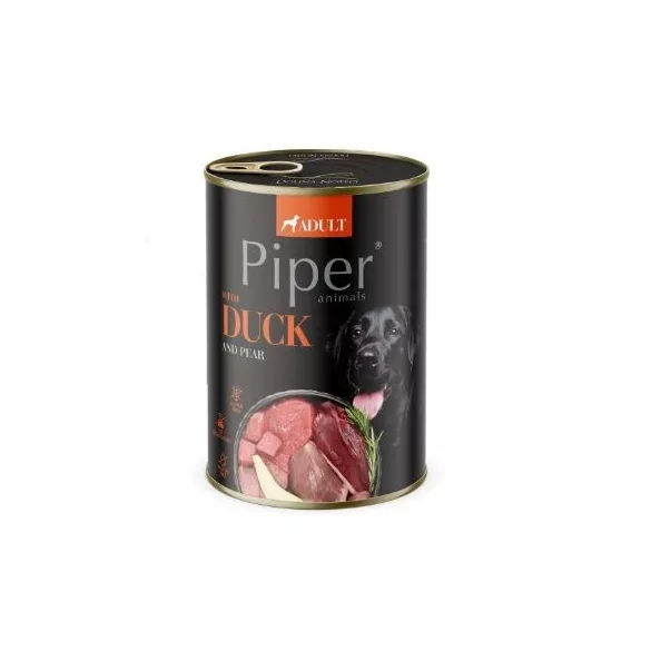 Piper adult conservă pentru câini duck și pear 400 g