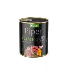  Piper adult conservă pentru câini game meat și pumpkin 800 g