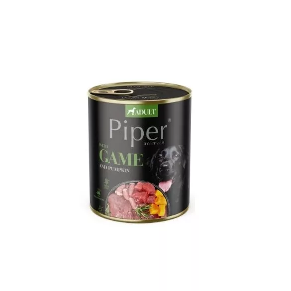 Piper adult conservă pentru câini game meat și pumpkin 800 g