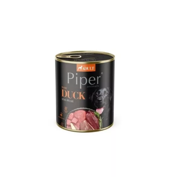Piper adult conservă pentru câini duck și pear 800 g