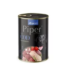 Piper adult conservă pentru câini cod și tomato 400 g