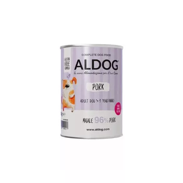 Aldog Wet Pork conservă 400 g