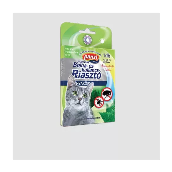 Panzi Flea and Tick Alarm Collar pisică (43cm)