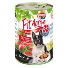   Panzi FitActive Adult Dog Conservă de carne de vită, ficat și miel 1240gr