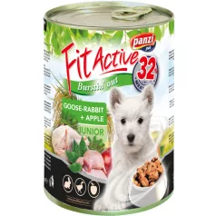   Panzi Fitactive Junior Dog Conservă cu gâscă și iepure 415gr