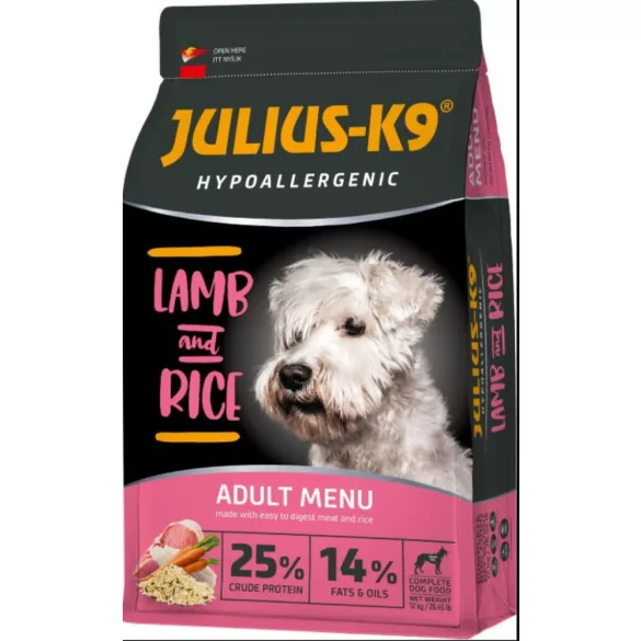 JULIUS-K9 Hypoallergenic Adult Lamb&Rice 12 kg