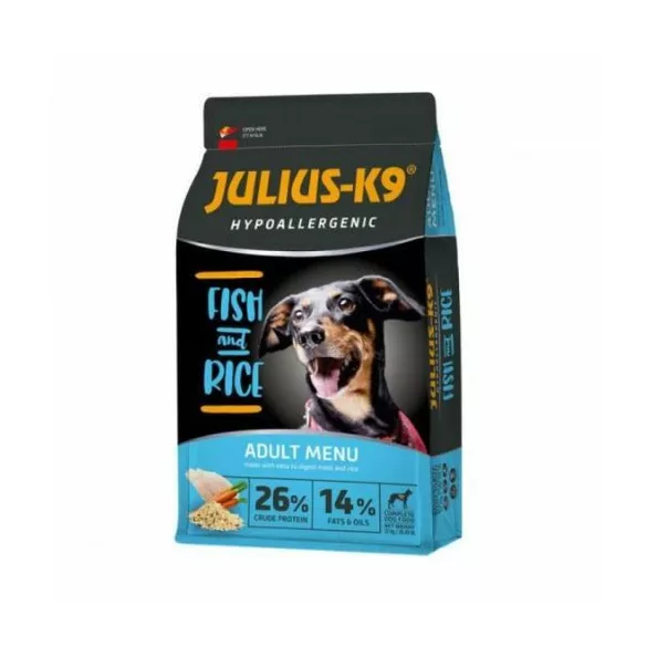 Julius-K9 Hypoallergenic Adult Fish & Rice 12 kg