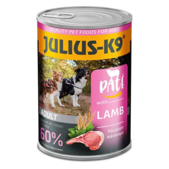 JULIUS - K9 paté miel - hrană umedă (miel) pentru câini adulți 400 g