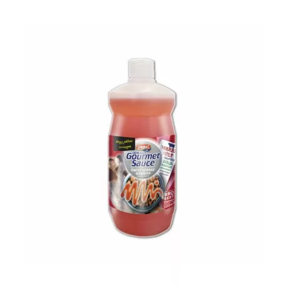 Panzi Delicious Gourmet Sauce - dressing pentru hrană uscată (cu aromă de friptură de vită) pentru câini (500ml)