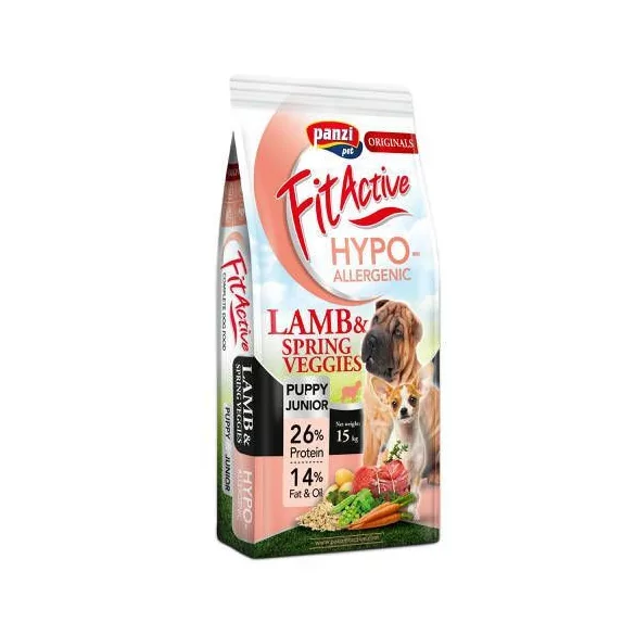 Panzi FitActive ORIGINALS Puppy & Junior hipoalergenic miel și legume de primăvară 15 kg