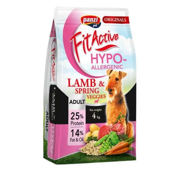 Panzi FitActive ORIGINALS Miel hipoalergenic și legume de primăvară pentru adulți 4 kg